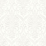 Adavu Dove Damask Wallpaper by Chesapeake