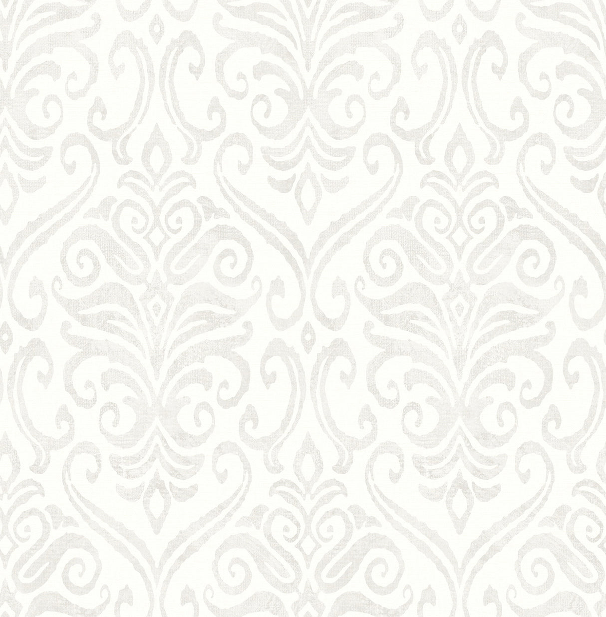 Adavu Dove by Chesapeake Damask Wallpaper - Brewster Home Fashions 4148-27437-Sample