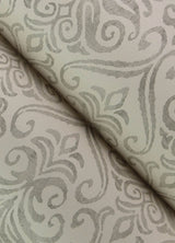 Adavu Grey by Chesapeake Unpasted Non Woven Damask Wallpaper, Paste the Wall, Washable Strippable – Brewster Home Fashions 4148-27439-Sample