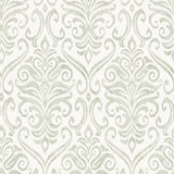 Adavu Sage Damask Wallpaper – Chesapeake 4148-27441
