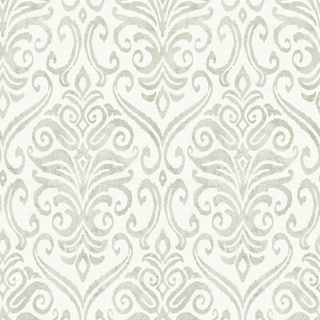 Adavu Sage Damask Wallpaper – Chesapeake 4148-27441
