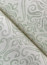 Adavu Damask Sage by Chesapeake Traditional Non Woven Wallpaper – Brewster Home Fashions 4148-27441