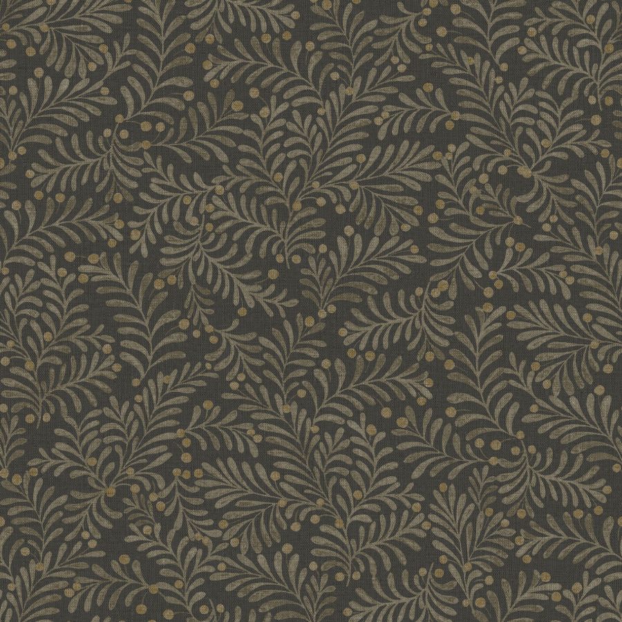 Chrysantha Black Berry Branches Wallpaper by Chesapeake