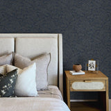 Chrysantha Navy by Chesapeake Berry Branches Wallpaper- Brewster Home Fashions 4148-27443