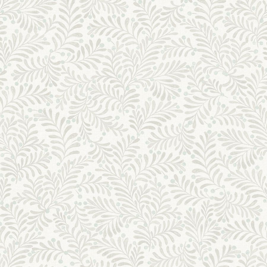 Chrysantha Light Grey Berry Branches Wallpaper by Chesapeake