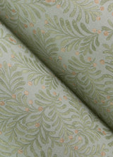 Chrysantha Aqua by Chesapeake Berry Branches Wallpaper – Brewster Home Fashions 4148-27446