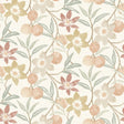 Passiflora Peach Fruit and Floral Wallpaper by Chesapeake