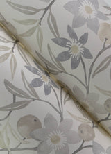 Passiflora Grey by Chesapeake Fruit and Floral Wallpaper- Brewster Home Fashions 4148-27450