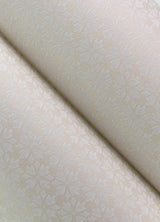 Phlox Beige by Chesapeake Floral Stamp Wallpaper- Brewster Home Fashions 4148-27453