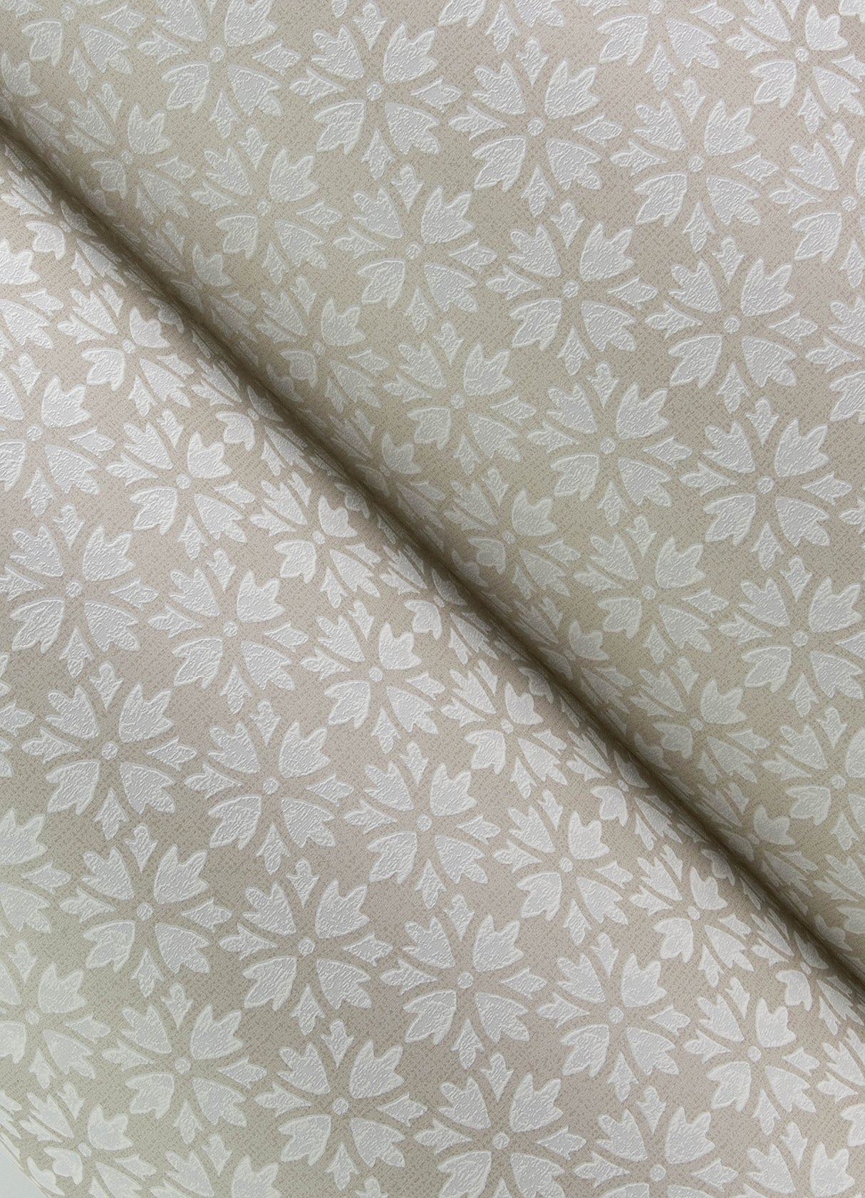 Phlox Grey by Chesapeake Floral Stamp Wallpaper- Brewster Home Fashions 4148-27454