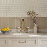 Phlox Grey by Chesapeake Floral Stamp Wallpaper- Brewster Home Fashions 4148-27454