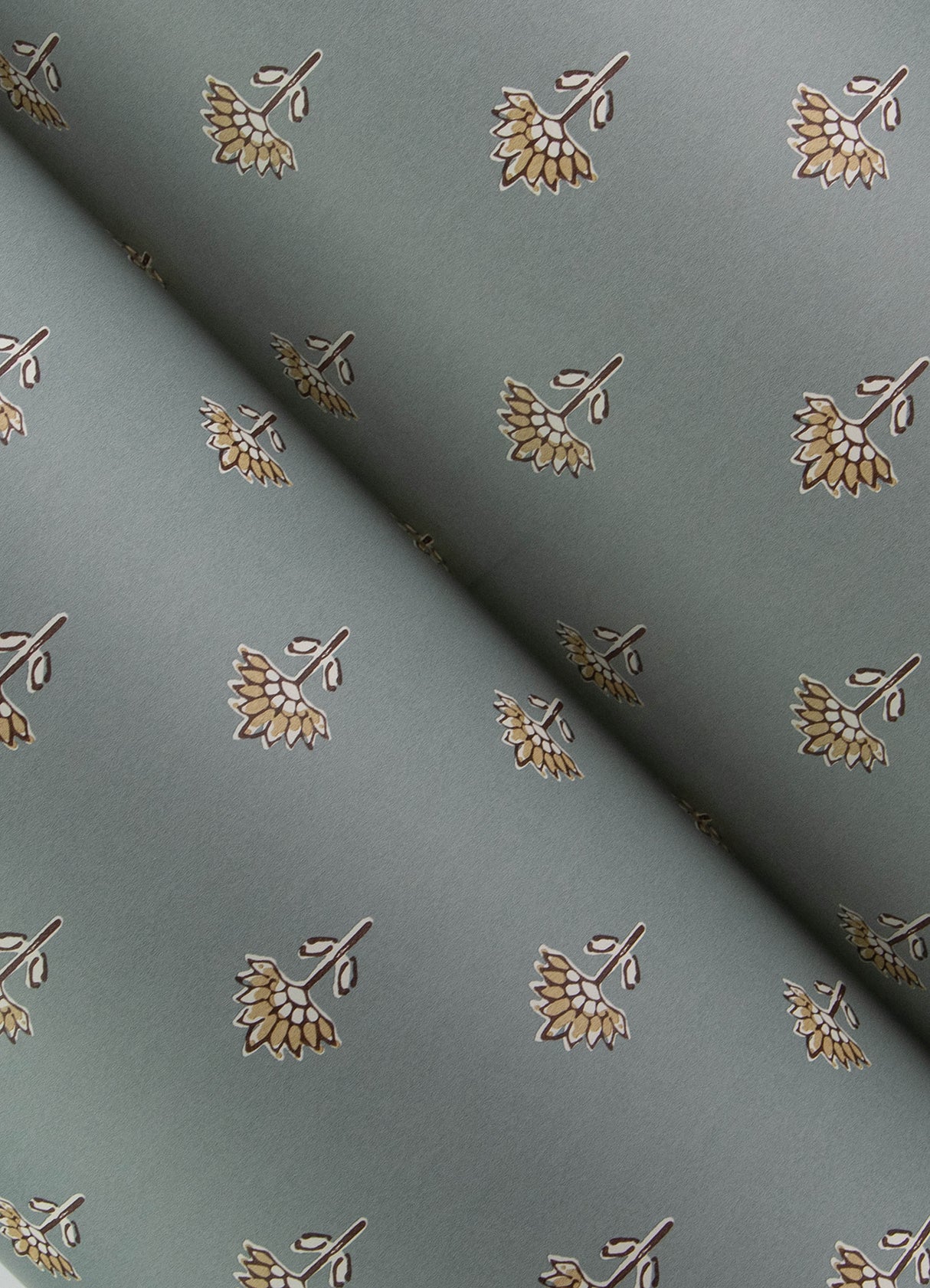 Surdiva Denim by Chesapeake Floral Fan Wallpaper – Brewster Home Fashions 4148-27456