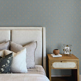 Surdiva Denim by Chesapeake Floral Fan Wallpaper – Brewster Home Fashions 4148-27456
