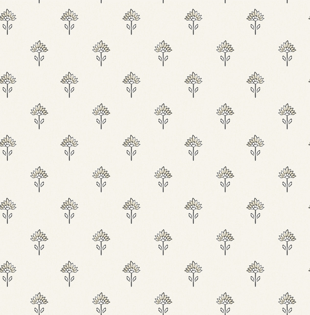Chesapeake Surdiva Ivory Floral Fan Wallpaper, 20.5 in x 33 ft roll