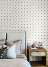 Surdiva Ivory by Chesapeake Floral Fan Wallpaper- Brewster Home Fashions 4148-27457