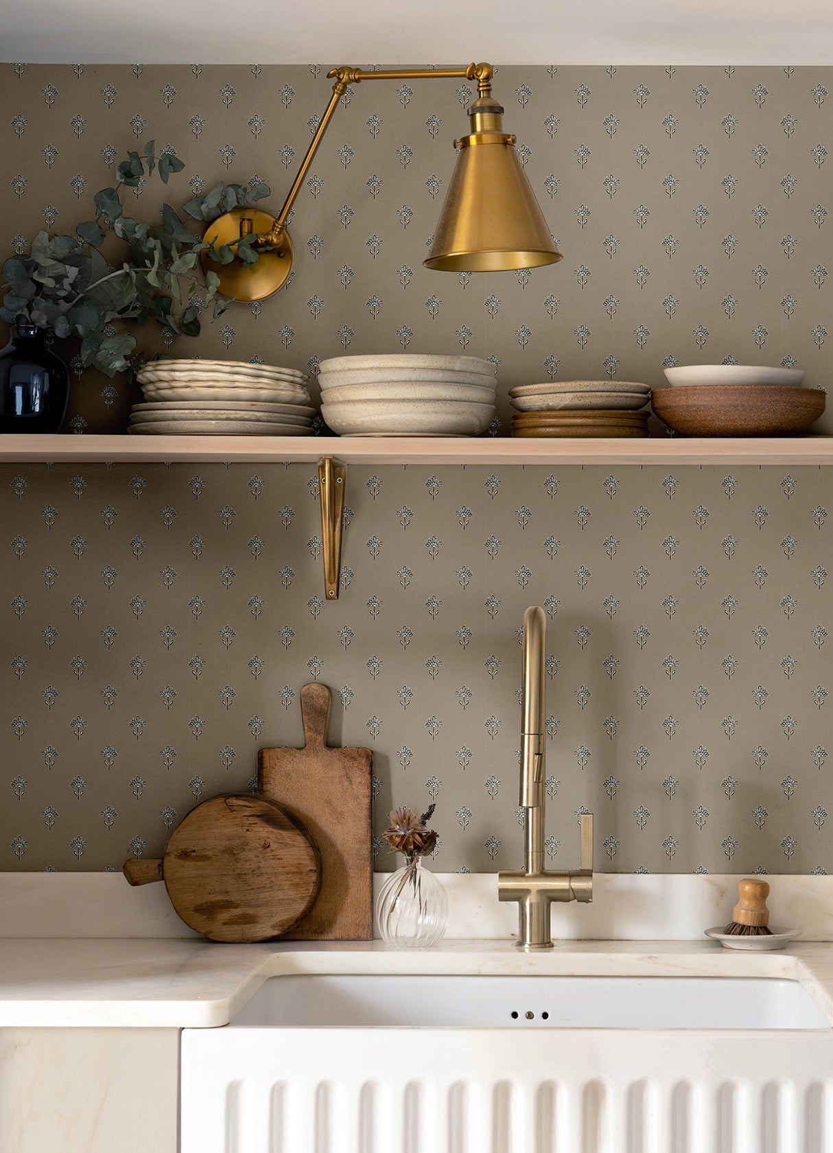 Surdiva Stone by Chesapeake Floral Fan Wallpaper – Brewster Home Fashions 4148-27460