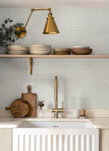Nabi Aqua by Chesapeake Geometric Wallpaper – Brewster Home Fashions 4148-27466