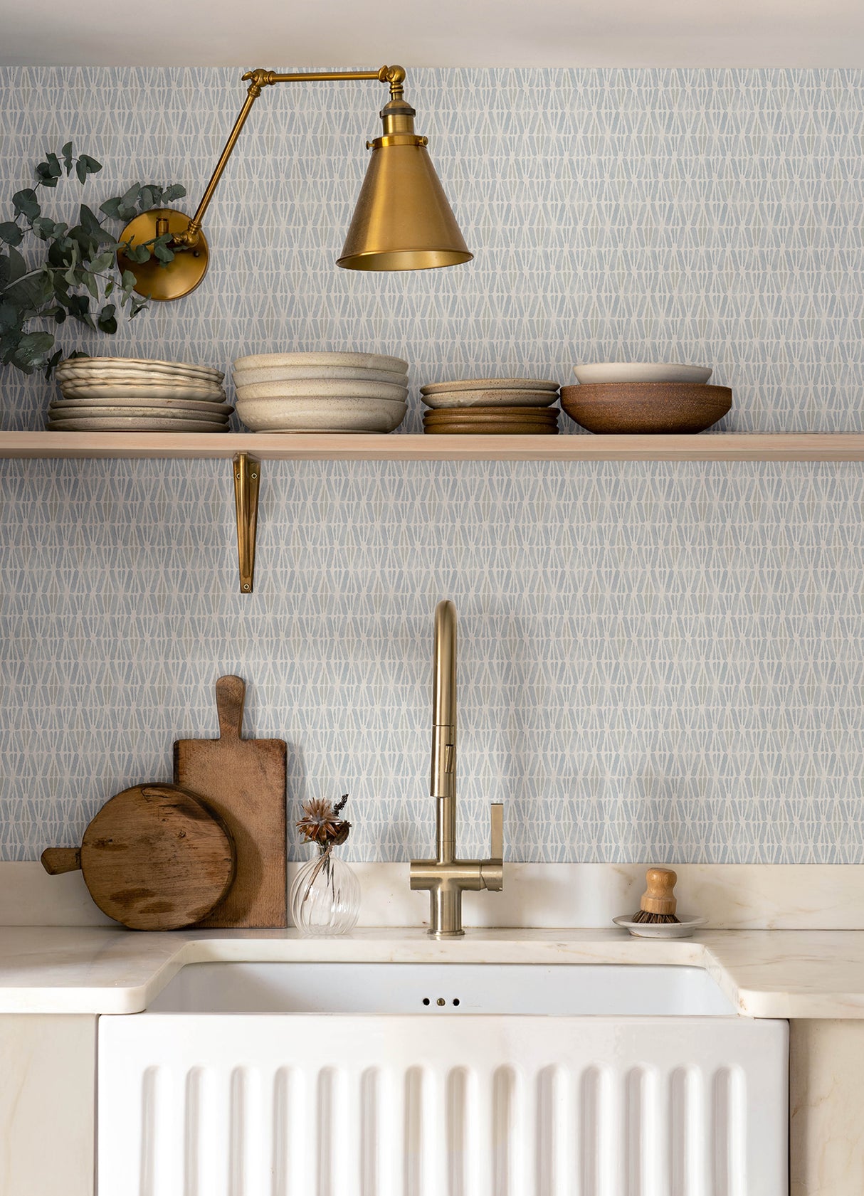 Nabi Light Blue by Chesapeake Geometric Wallpaper – Brewster Home Fashions 4148-27467