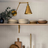 Coleus Beige by Chesapeake Leaves Wallpaper- Brewster 4148-27470