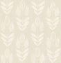 Chesapeake Garland Khaki Block Tulip Wallpaper sample showing stylized tulip motif on khaki ground