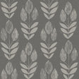 Garland Charcoal Block Tulip Wallpaper by Chesapeake