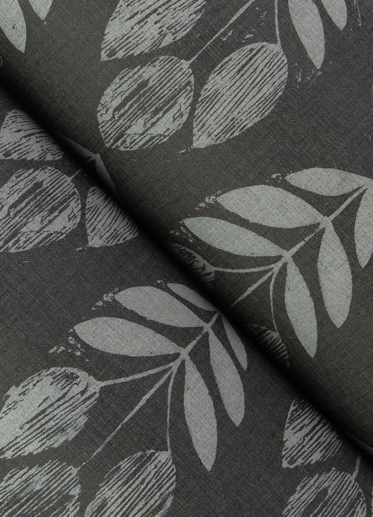 Garland Charcoal by Chesapeake Block Tulip Wallpaper – Brewster Home Fashions 4148-27477