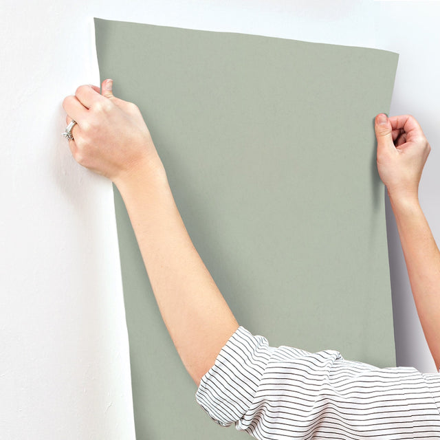 Parget Vår Light Green Textured Wallpaper with Solid Plaster Motif - A-Street Prints 4153-77004