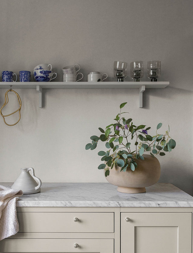 Parget Vide Dove Textured Wallpaper with Solid Plaster Motif - A-Street Prints 4153-77020