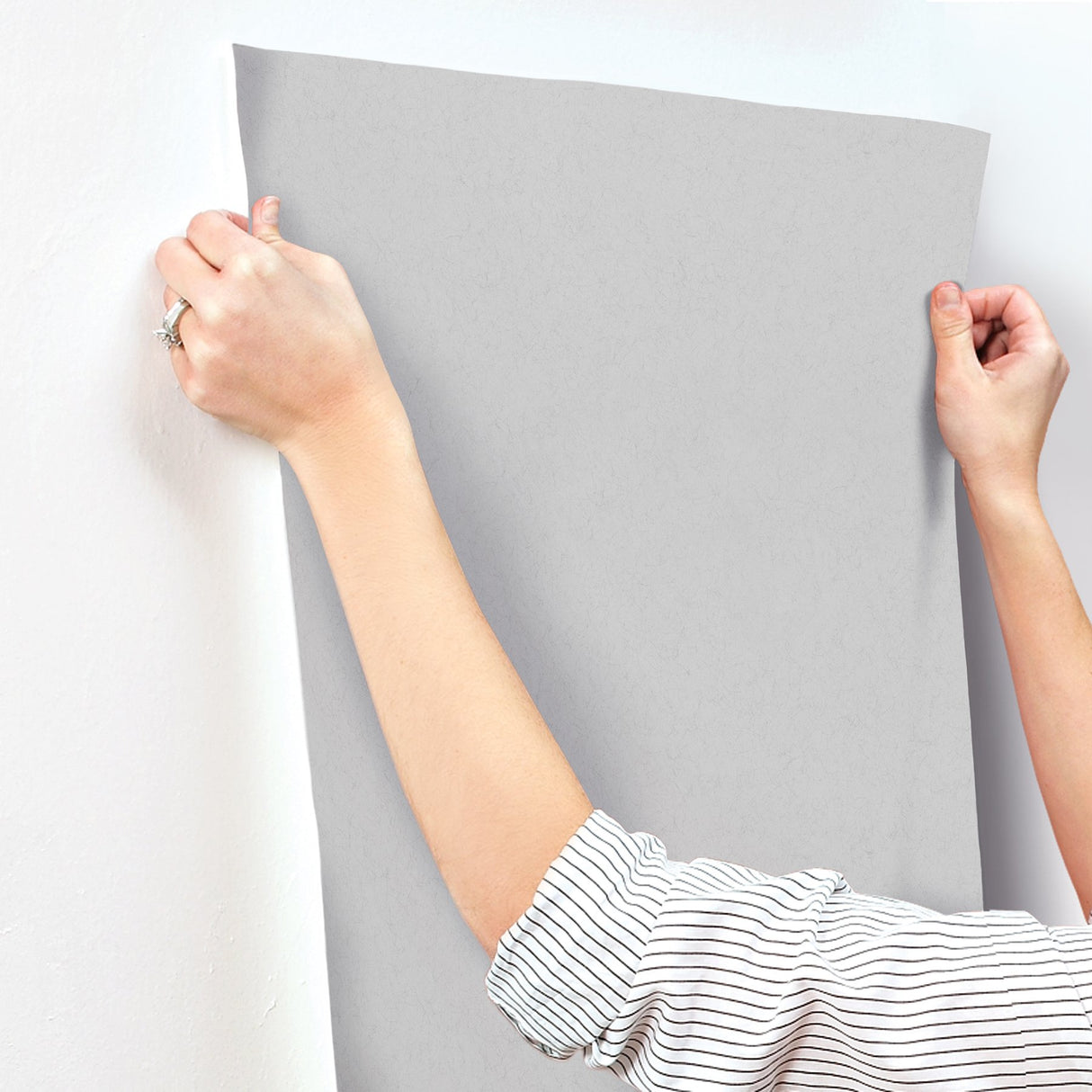 Parget Morgondis Light Grey Textured Wallpaper with Subtle Plaster-Look Solid - A-Street Prints 4153-77029
