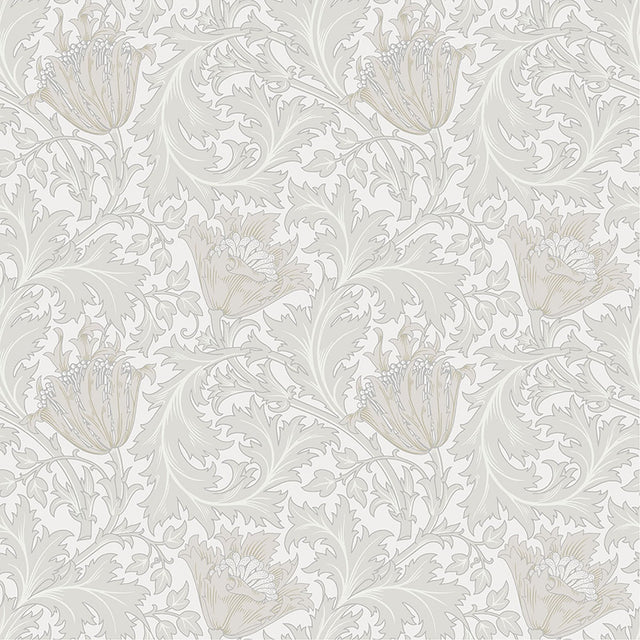 Anemone Dove Floral Trail Wallpaper with Botanical Flower Pattern - A?Street Prints 4153-82001