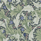 Granville Green Leafy Vine Wallpaper with Botanical Acanthus Pattern - A-Street Prints 4153-82014