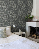 Vine Denim Woodland Fruits Wallpaper with Botanical Vine and Grapes Motif - A-Street Prints 4153-82021