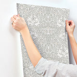 African Marigold White Floral Wallpaper with Traditional Botanical Pattern - A-Street Prints 4153-82022