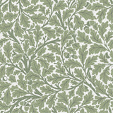Oak Tree Green Leaf Wallpaper with Botanical Leaves Pattern - A-Street Prints 4153-82028