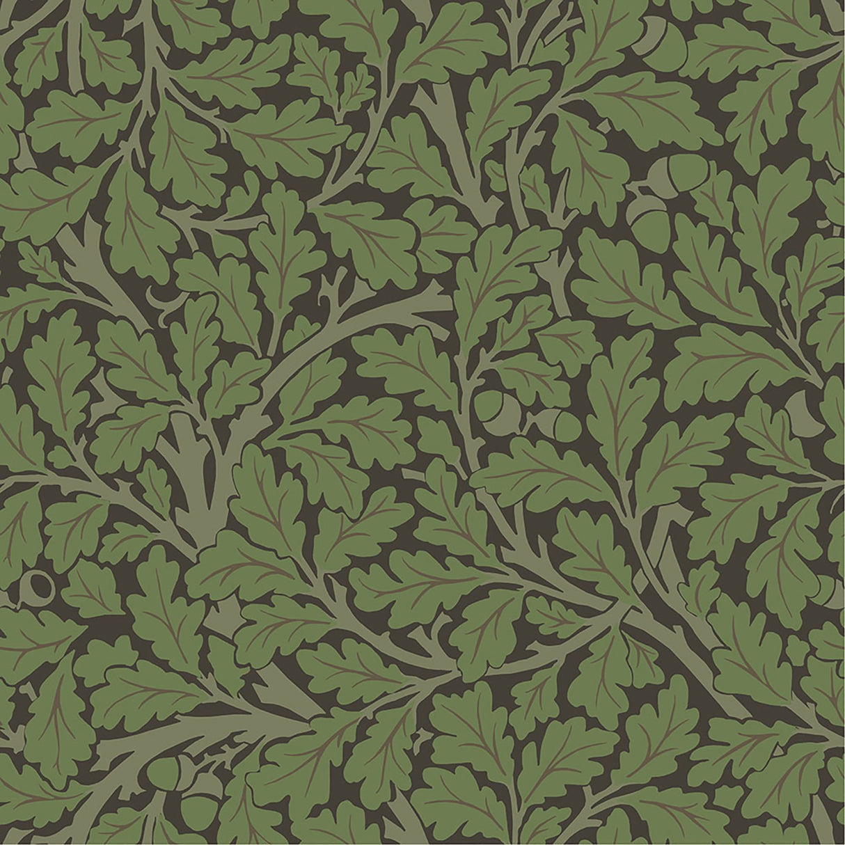 Oak Tree Black Leaf Wallpaper with Botanical Leaf Pattern - A-Street Prints 4153-82030