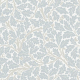 Oak Tree Sky Blue Leaf Wallpaper with Botanical Leaves Pattern, Traditional Style - A-Street Prints 4153-82031