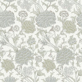 Cray Light Green Floral Trail Wallpaper with Botanical Flowers Pattern, Traditional Style - A-Street Prints 4153-82032