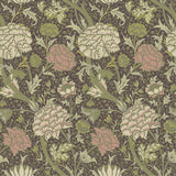 Cray Plum Floral Trail Wallpaper with Botanical Floral Pattern, Traditional Style - A-Street Prints 4153-82036