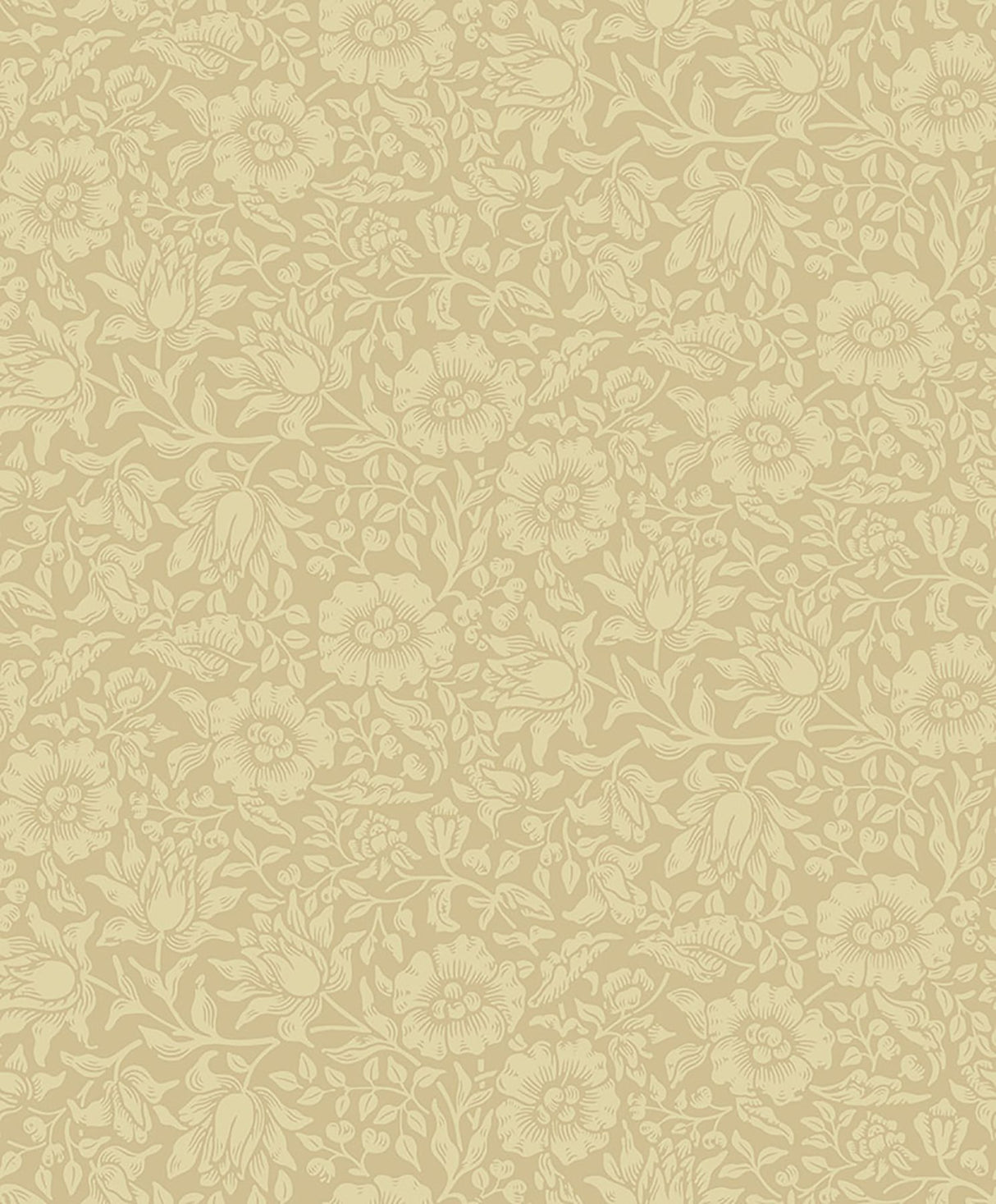 Mallow Butter Floral Vine Wallpaper with Botanical Floral Pattern, Traditional Style - A-Street Prints 4153-82039
