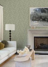 Gabriel Moss Fern by Scott Living Botanical Wallpaper- A-Street Prints 4155-27311