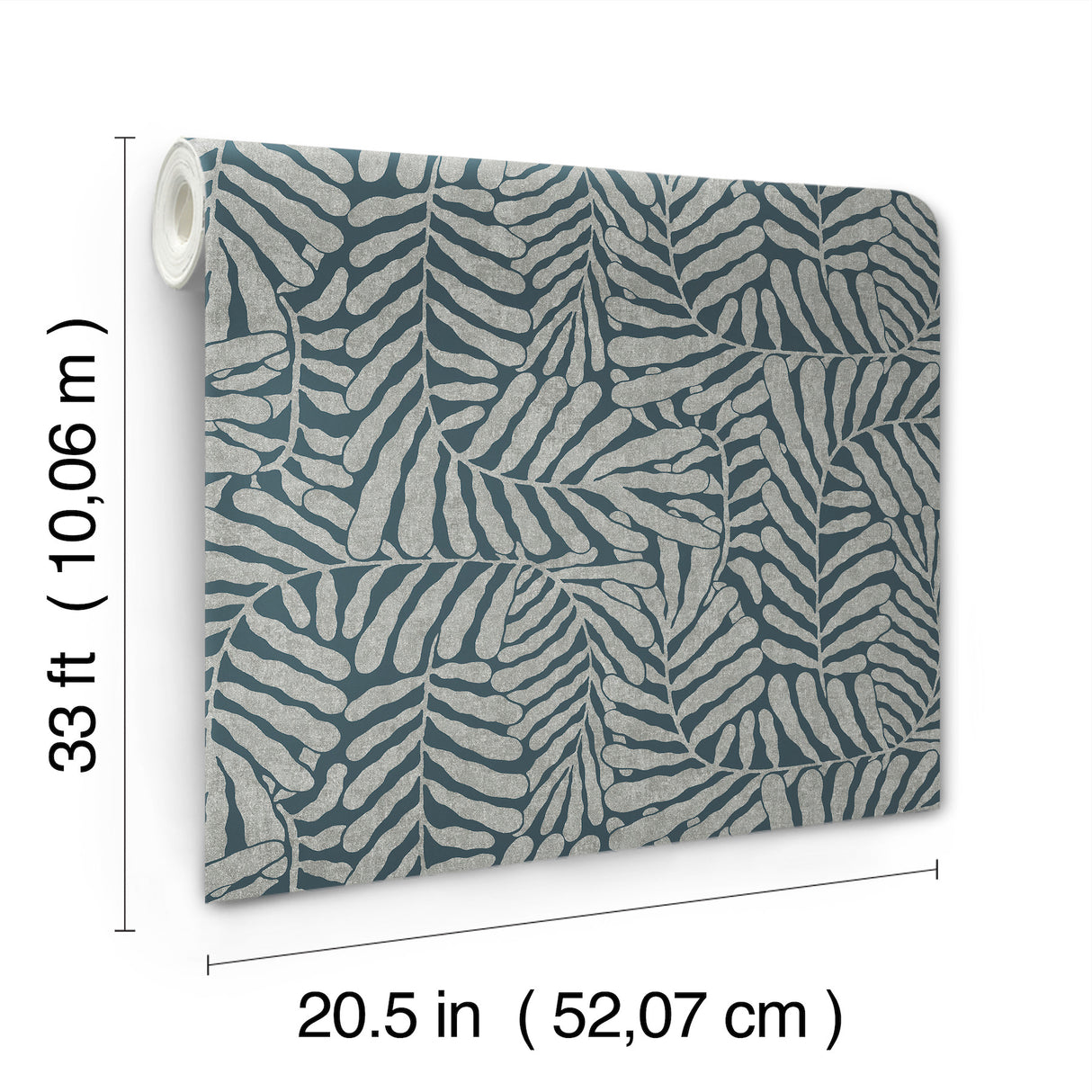 Gabriel Teal by Scott Living Fern Wallpaper- A-Street Prints 4155-27312