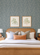 Gabriel Teal by Scott Living Fern Wallpaper- A-Street Prints 4155-27312