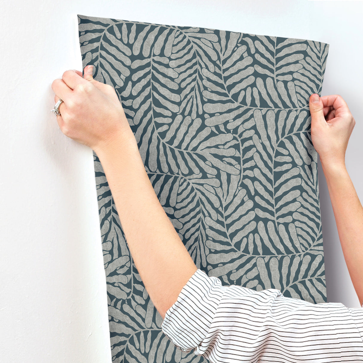 Gabriel Teal by Scott Living Fern Wallpaper- A-Street Prints 4155-27312
