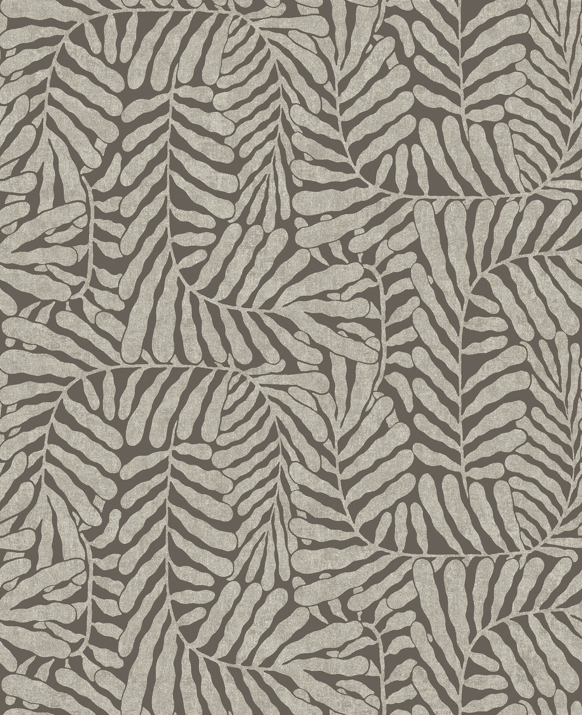 Gabriel Espresso by Scott Living Fern Wallpaper - A-Street Prints 4155-27313-Sample