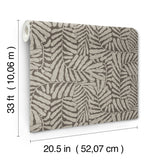Gabriel Espresso by Scott Living Fern Wallpaper – A-Street Prints 4155-27313