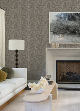 Gabriel Espresso by Scott Living Fern Wallpaper – A-Street Prints 4155-27313