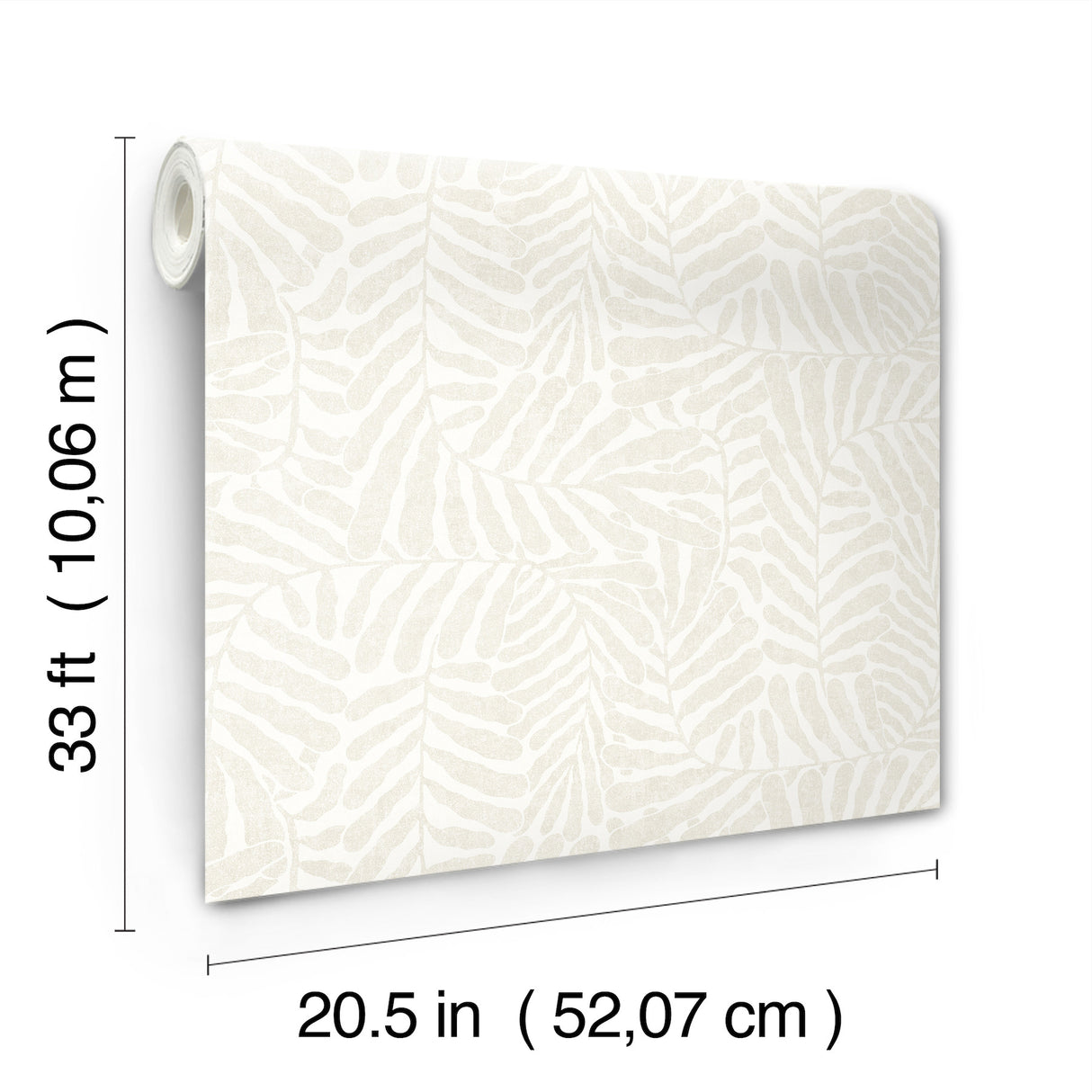 Gabriel Pearl by Scott Living Fern Wallpaper – A-Street Prints 4155-27314