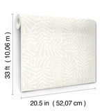 Gabriel Pearl by Scott Living Fern Wallpaper – A-Street Prints 4155-27314