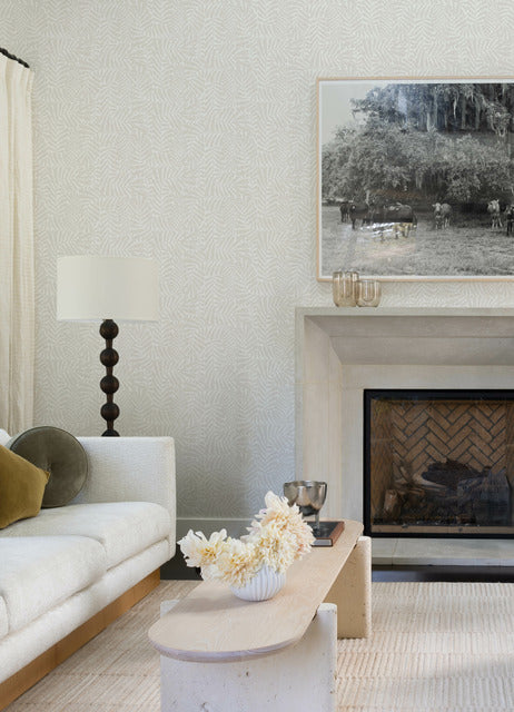 Gabriel Pearl by Scott Living Fern Wallpaper – A-Street Prints 4155-27314