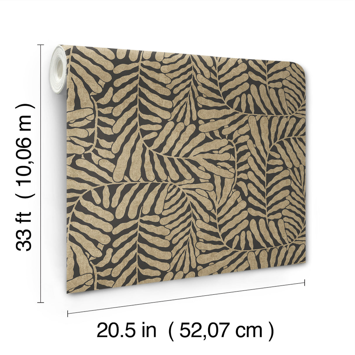 Gabriel Bronze by Scott Living Fern Wallpaper- A-Street Prints 4155-27315